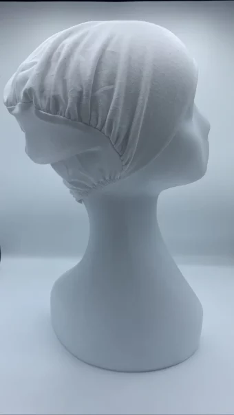 Bonnet FERMÉ blanc – Image 2